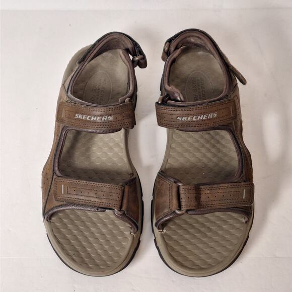 Skechers Mens Tresmen Garo Sandals 9 Open Toe‎ Water Sport Outdoor Hiking Brown - Picture 6 of 9